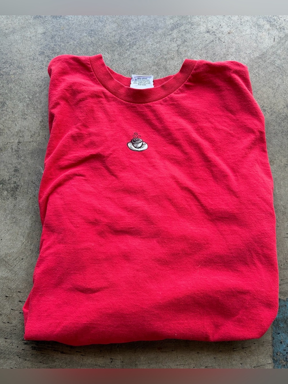 RARE vintage Y2K Starbucks Christmas blend red shirt Old Logo